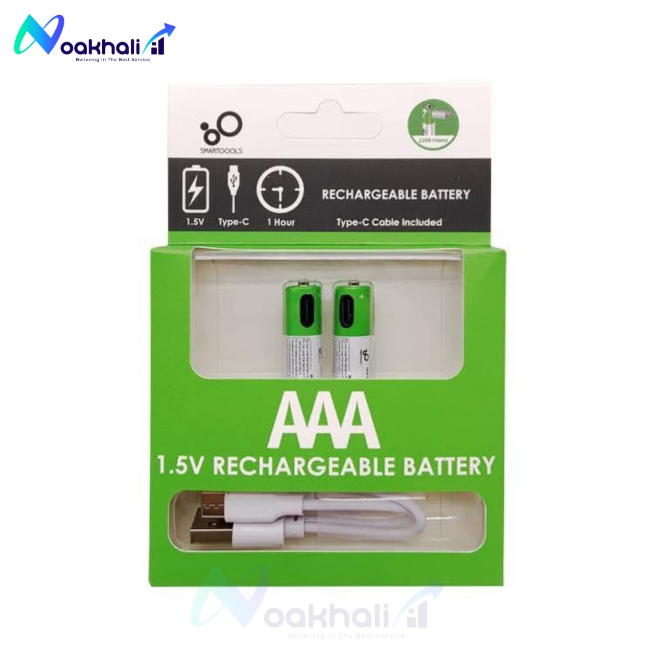 AAA 2 AAA 1.5V 750 mWh Rechargeable Battery (2 Pcs Set) - Image 1