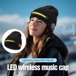 Bluetooth Calling Smart Music Cap With LED (Rechargeable) - Image 3