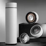 Modern Style Hot & Cold Flask With Led Temperature Monitor (Golden-সোনালী) - Image 5